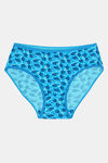 Rosaline Pure Cotton Full Coverage Slim Elastic Panty (Pack of 3)- Abstract Leaf Print — thumbnail 3